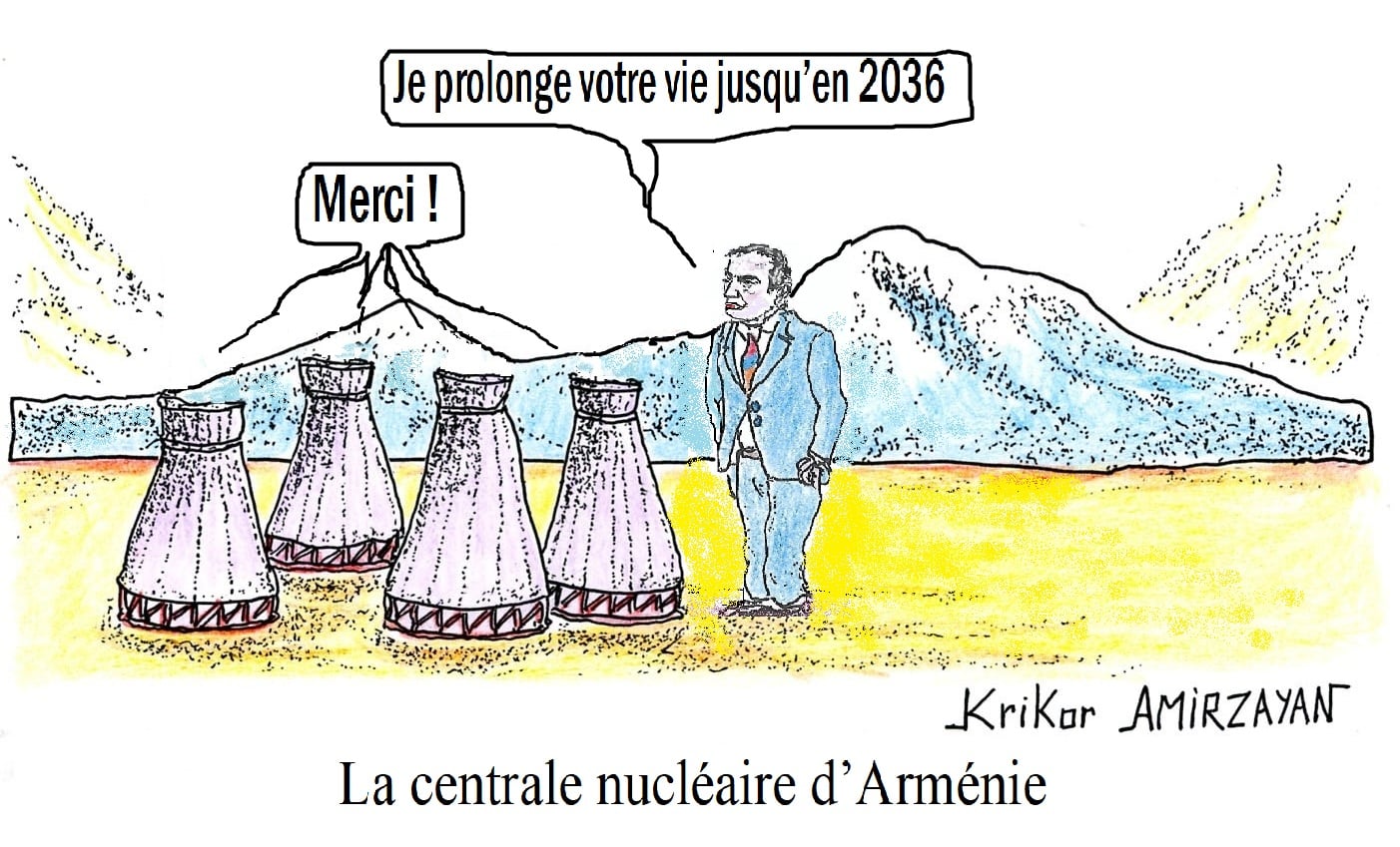 Nikol Pachinian : l&rsquo;Arménie, comme de nombreux autres pays, a décidé de prolonger la durée d&rsquo;exploitation de sa centrale nucléaire jusqu&rsquo;en 2036