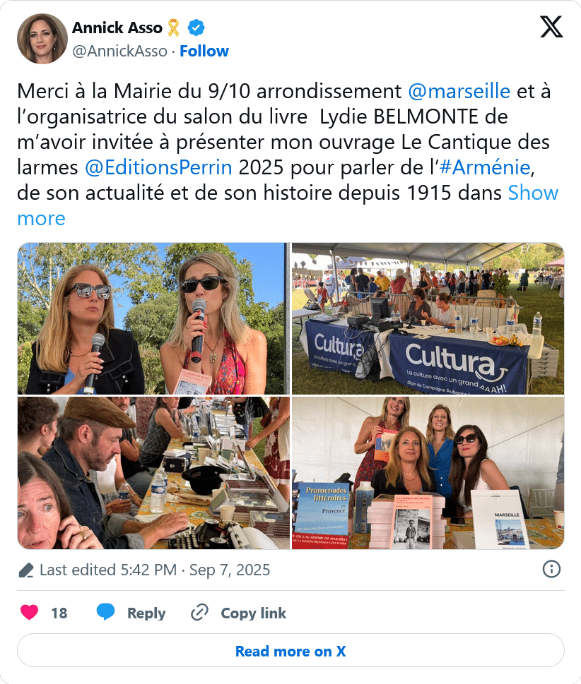 A. Asso : Merci à Lydie Belmonte
