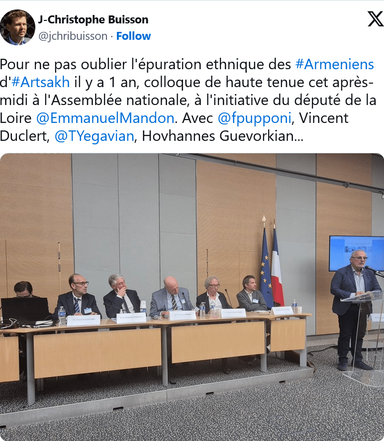 J.C. Buisson : Pour ne pas oublier l&rsquo;épuration ethnique des #Armeniens d&rsquo;#Artsakh
