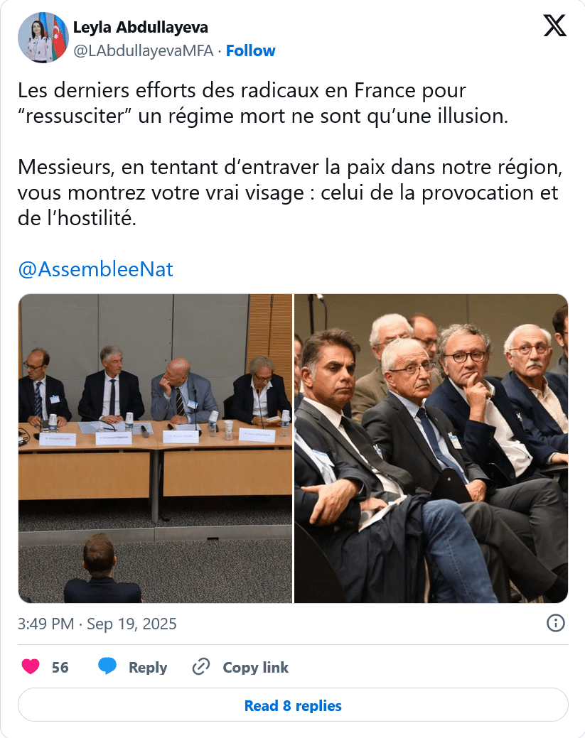 L. Abdullayeva :  les derniers efforts des radicaux en France