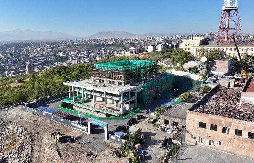 Le plus grand pavillon de télévision d&rsquo;Arménie depuis l&rsquo;indépendance est en construction sur la colline de Nork à Yerevan