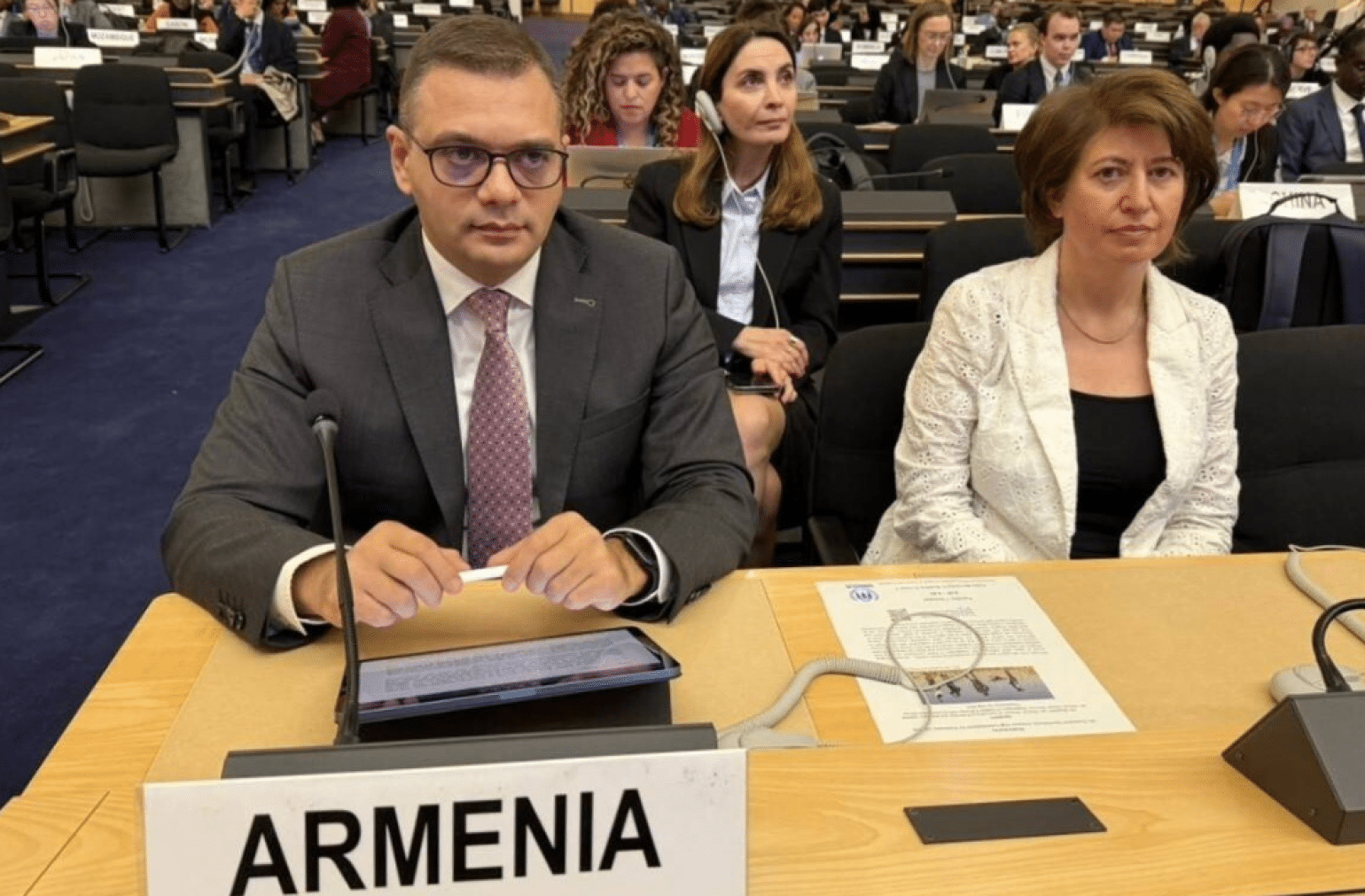L&rsquo;objectif de l&rsquo;Arménie est d&rsquo;assurer une vie digne aux personnes déplacées et leur pleine intégration sociale affirme à Genève le Vice-ministre arménien des Affaires étrangères