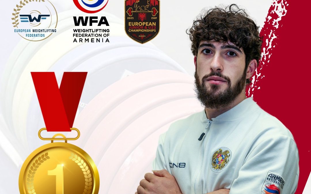 Garnik Cholakyan (Arménie) est champion d&rsquo;Europe espoirs d’haltérophilie des 60 kg à Durrës (Albanie), un autre Arménien Seyran Khunadyan est médaillé d&rsquo;argent à l&rsquo;arraché