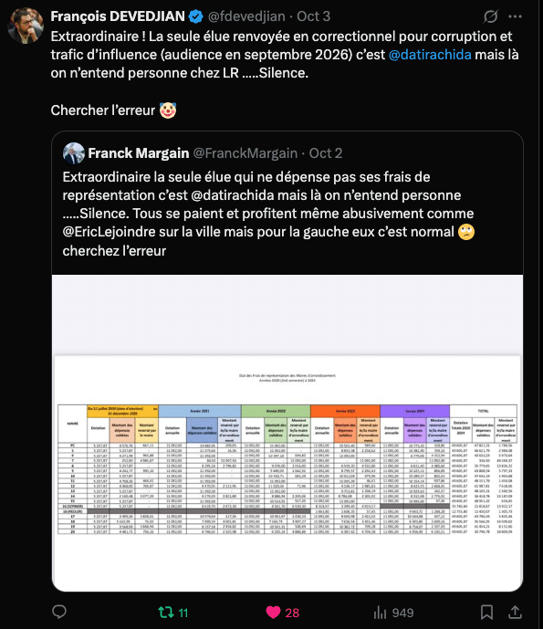 François Devedjian : Sur Dati, on entend personne chez LR