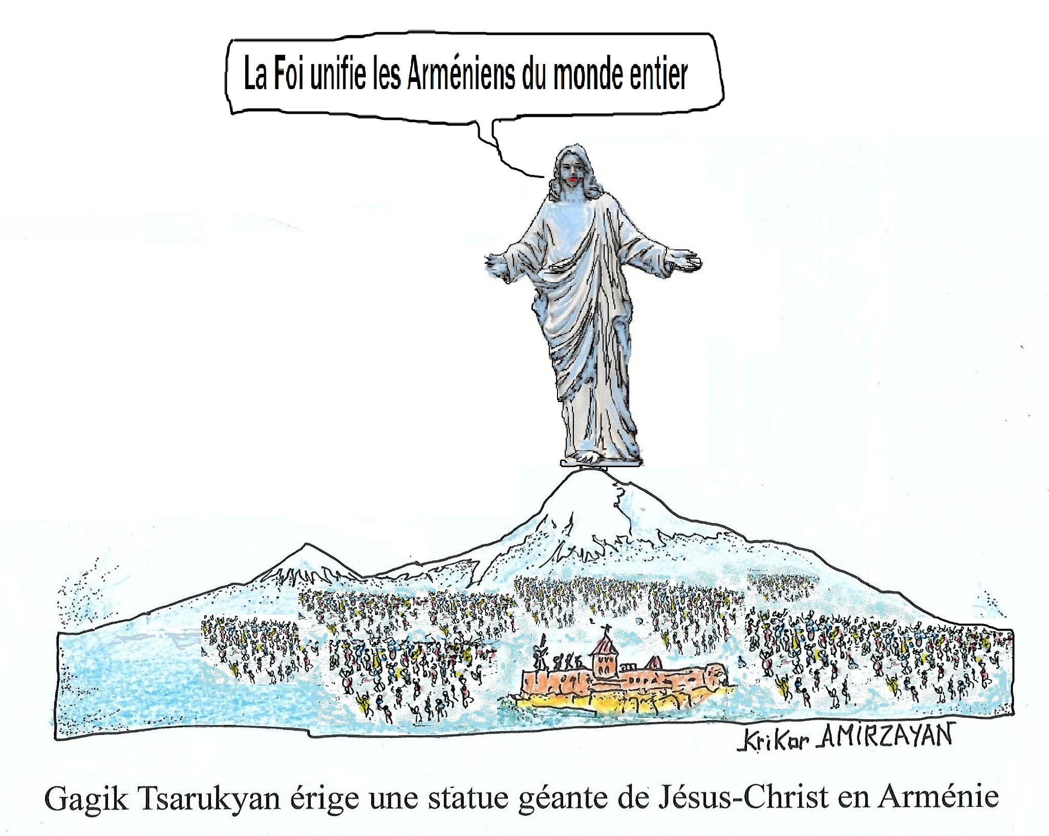 Gagik Tsarukyan : Les citoyens quittent le sommet de Hatis avec la foi et l&rsquo;espoir que cette initiative unifiera les Arméniens du monde entier