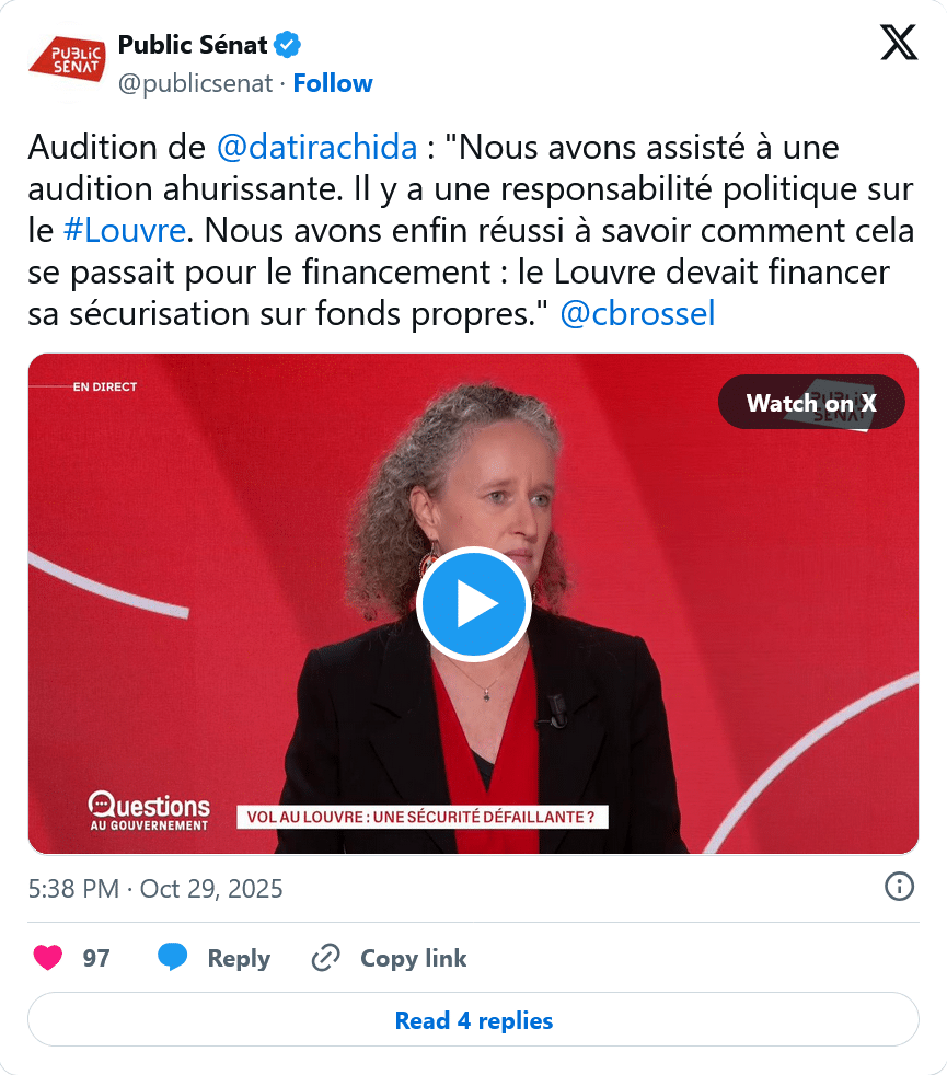 Public Sénat : Une audition ahurissante de Rachida Dati