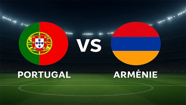 Portugal – Arménie aujourd’hui à 15h00, match de la 6e et dernière journée des qualifications de la Coupe du Monde 2026 (Groupe F, Europe) à suivre en direct dès 15h10 sur la chaîne L&rsquo;Equipe 21 (chaîne 21 de la TNT)