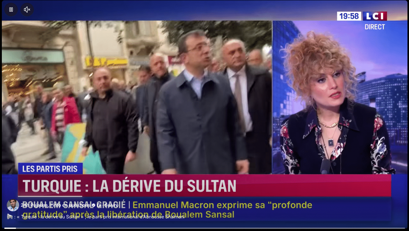 Abnousse Shalmani (LCI)  : Turquie la dérive du sultan