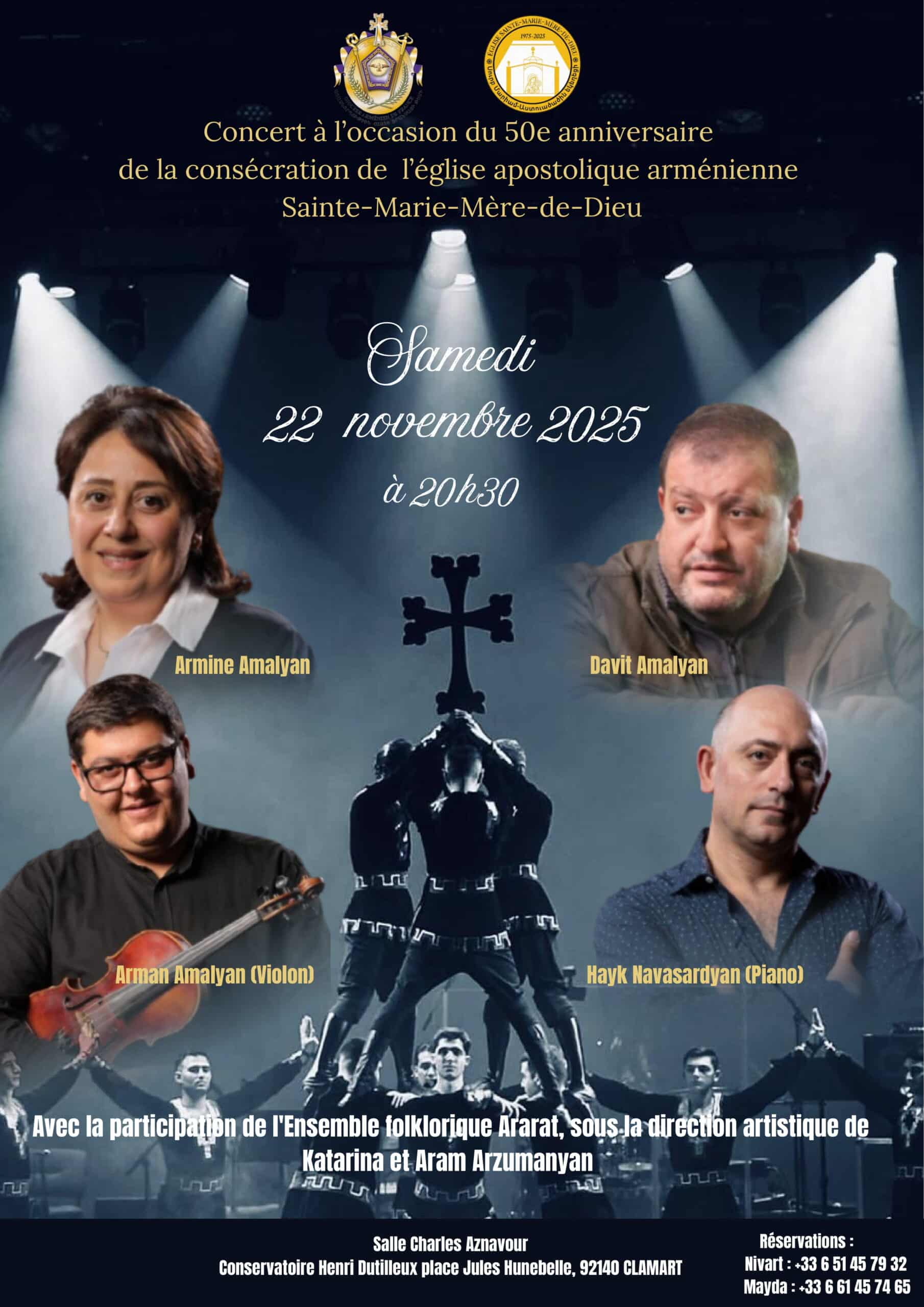 Concert pour le cinquantenaire de l&rsquo;église d&rsquo;Issy les Moulineaux le 22 novembre à Clamart