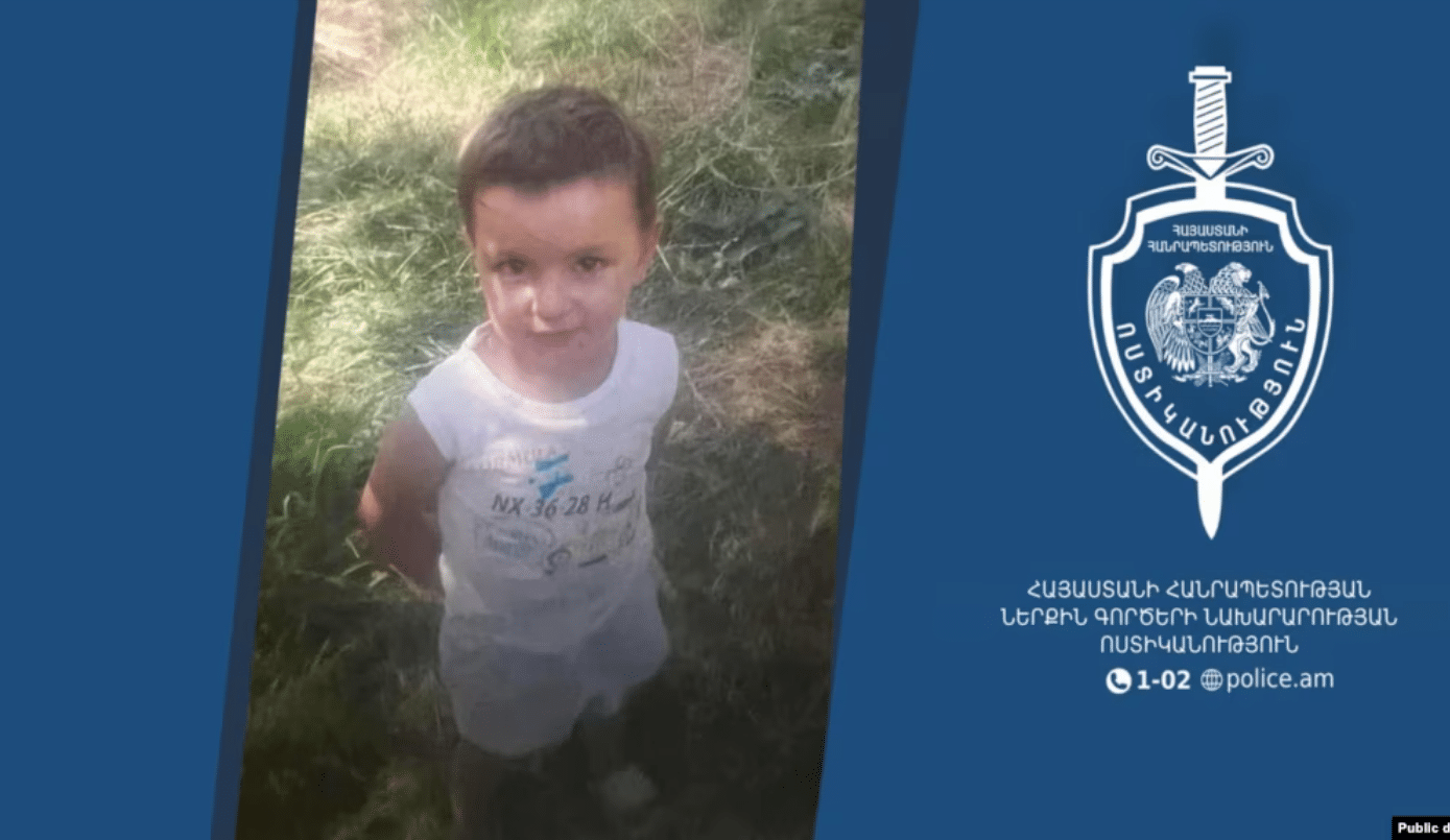 Le corps du petit Tigran, 3 ans, porté disparu, a été retrouvé