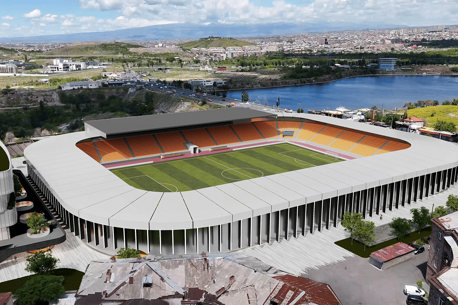Le futur nouveau stade du club de football « Urartu » Yerevan de 10 000 places sera conforme aux normes de la FIFA