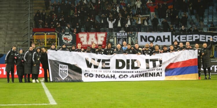 Exploit du champion d’Arménie « Noah » Yerevan qui se qualifie pour les barrages de l’UEFA Conference League malgré sa défaite (0-2) face au « Dynamo » Kiev hier soir