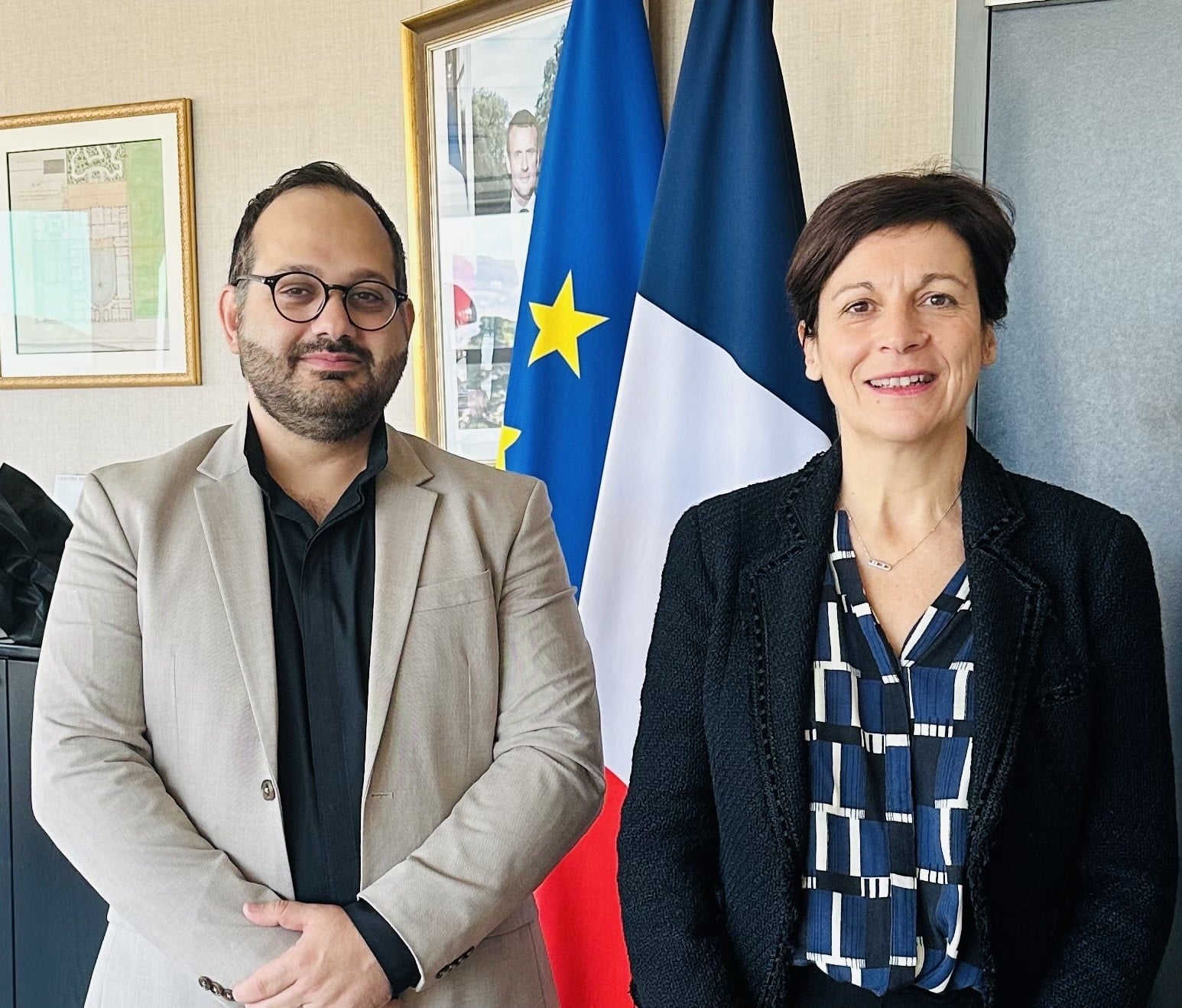 Le Révérend Pasteur Hagop Koujikian reçu par la Préfète de la Drôme, Marie-Aimée Gaspari