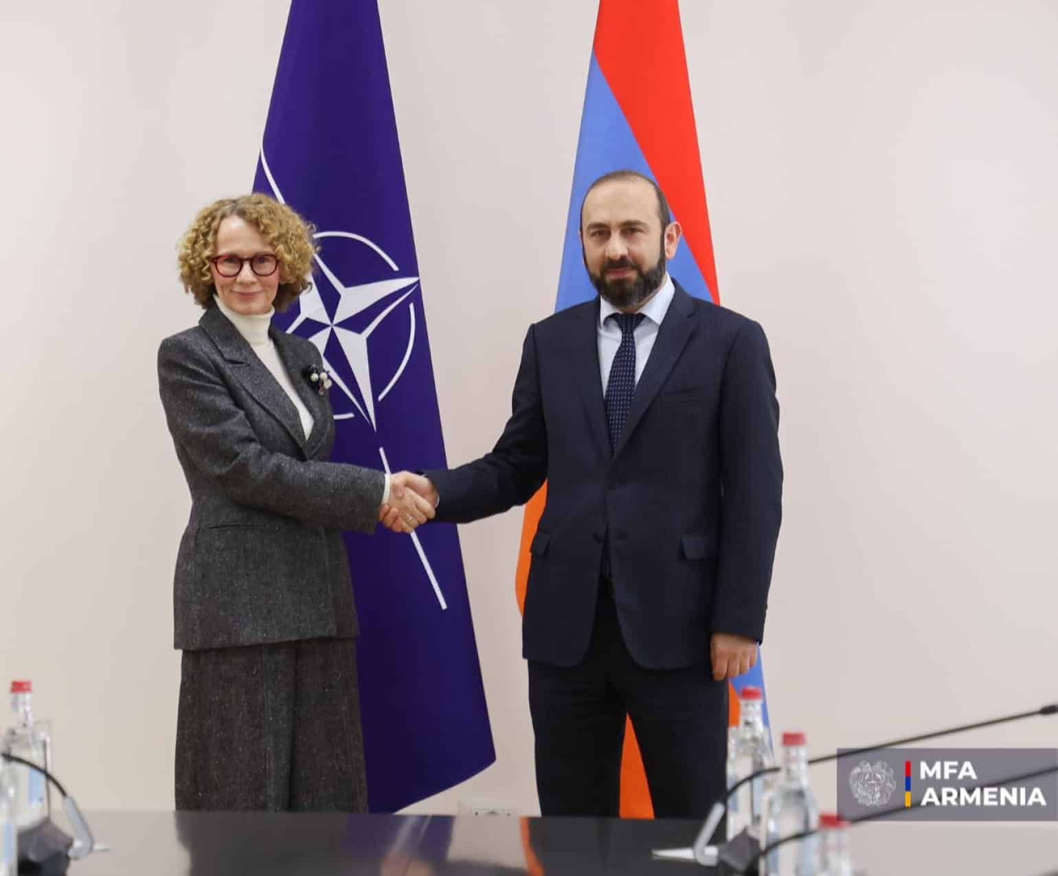 Ararat Mirzoyan et la secrétaire générale adjointe de l&rsquo;OTAN ont discuté des opportunités offertes par le déblocage des communications régionales