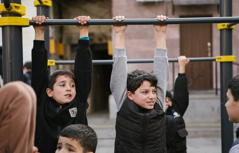 Inauguration de terrains de sport de type « Workout » à Kapan et Jermuk en Arménie