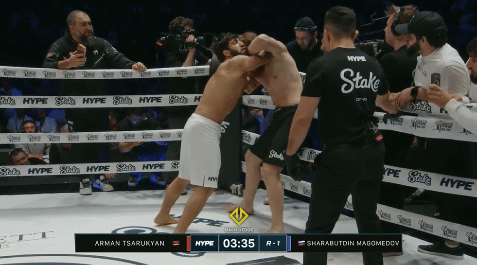 Le combat entre Arman Tsarukyan (Arménie) et Shara Bullet (Russie) au Hype FC ce soir à Yerevan s&rsquo;est soldé par un match nul
