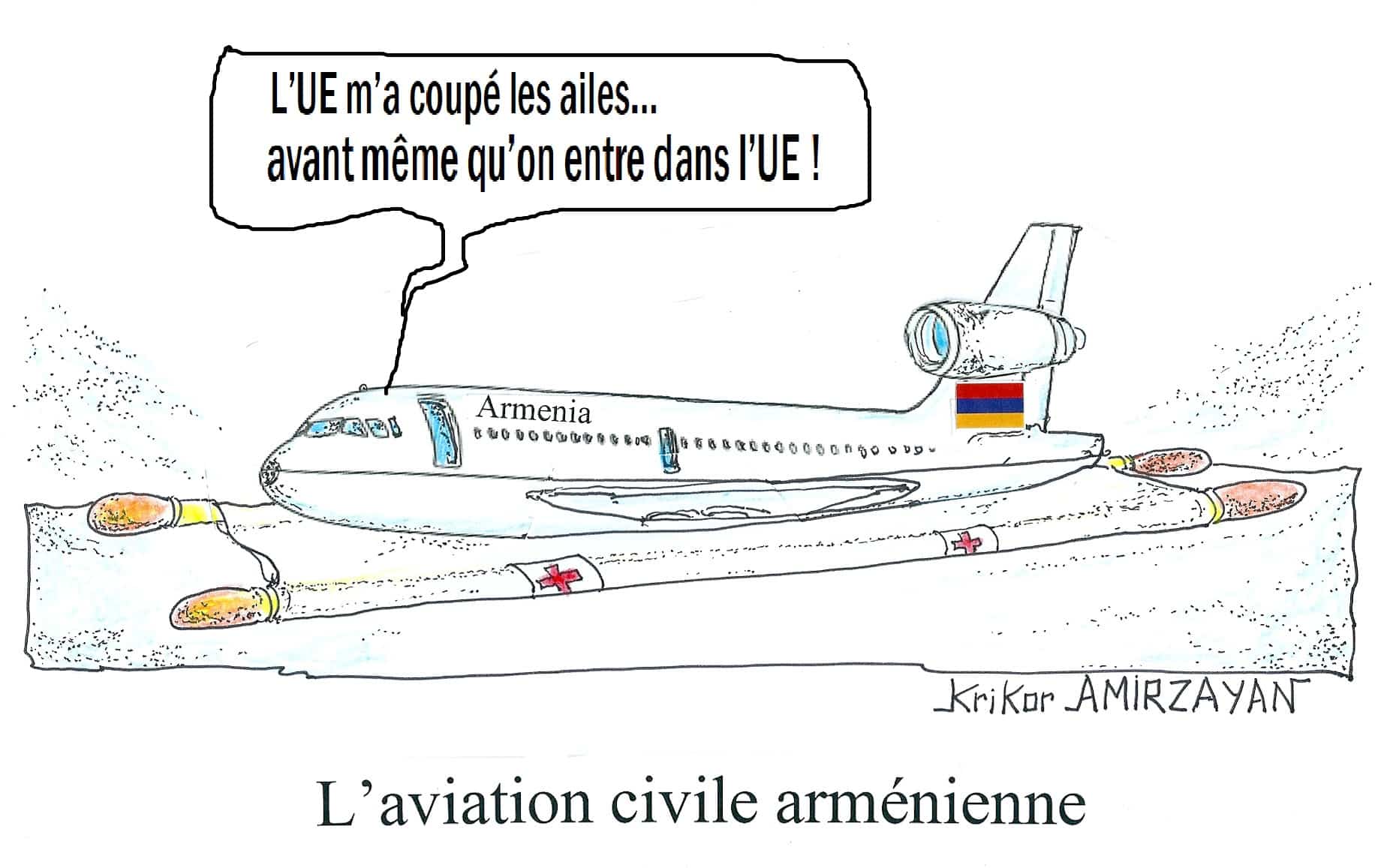 L&rsquo;aviation civile arménienne figure toujours sur la « liste noire » de l&rsquo;UE, mais les Européens n&rsquo;ont constaté aucune menace pour la sécurité des vols lors de leur dernière visite