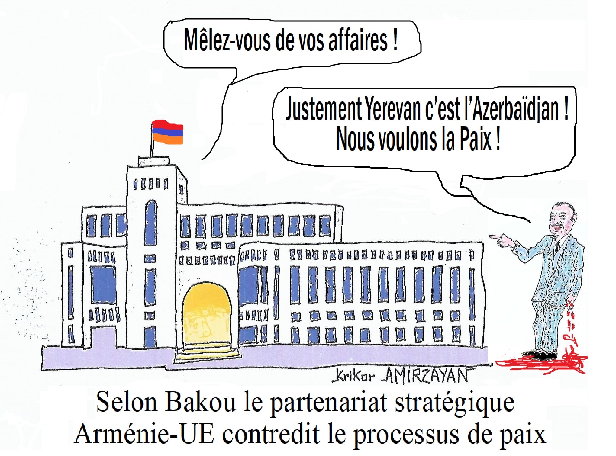Yerevan rejette les allégations de Bakou selon lesquelles l&rsquo;agenda du partenariat stratégique Arménie-UE contredit le processus de paix