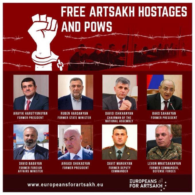 Valérie Boyer : n&rsquo;oublions pas les 23 arméniens d&rsquo;Artsakh emprisonnés par Bakou pour leur seul crime=être arménien