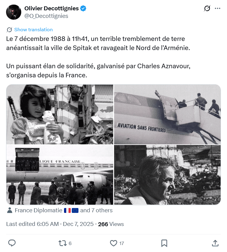 O. Decottignies : Le 7 décembre 1988 à 11h41