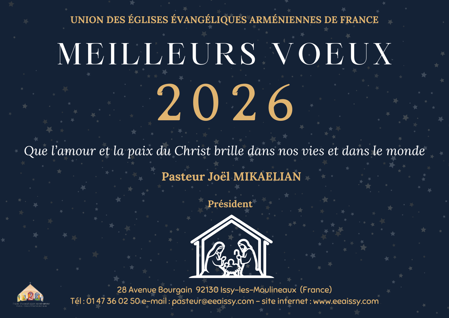 Les vœux du Pasteur Joël Mikaélian