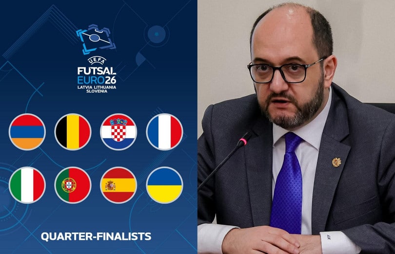 L’Arménie est au même niveau que les grandes équipes de futsal et dire que c&rsquo;est un résultat significatif est un euphémisme affirme Arayik Harutyunyan