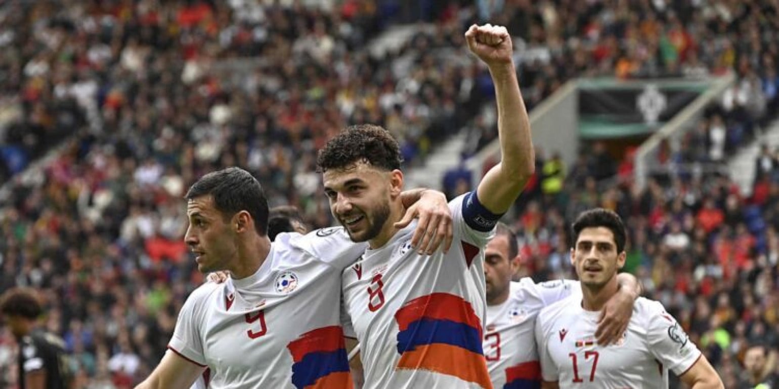 L&rsquo;équipe nationale d’Arménie est 105e au classement de la FIFA