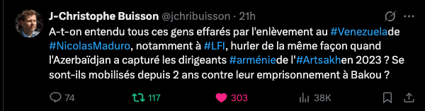 Jean-Christophe Buisson : Qui a hurlé quand l&rsquo;Azerbaïdjan a capturé les dirigeants de l&rsquo;Artsakh ?
