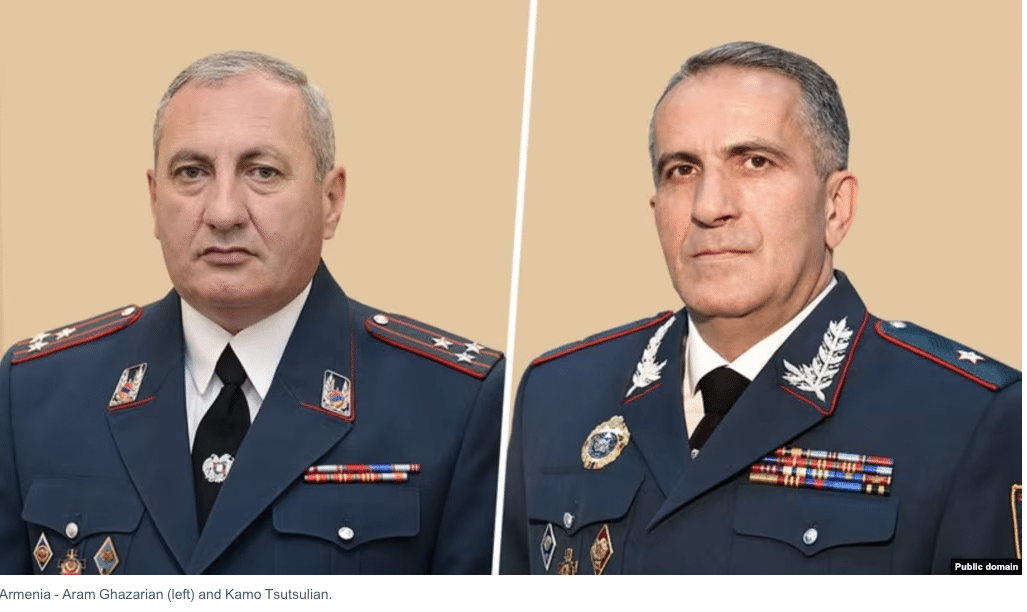 Le chef de la police arménienne limogé par Pachinian