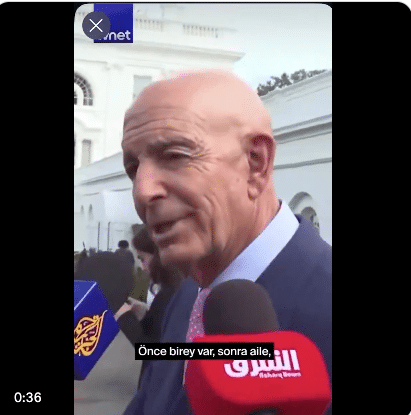 Bérivan Firat : Tom Barrack, ambassadeur d&rsquo;origine libanaise qui renie son sang pour servir de « toutou » au régime d&rsquo;Ankara.