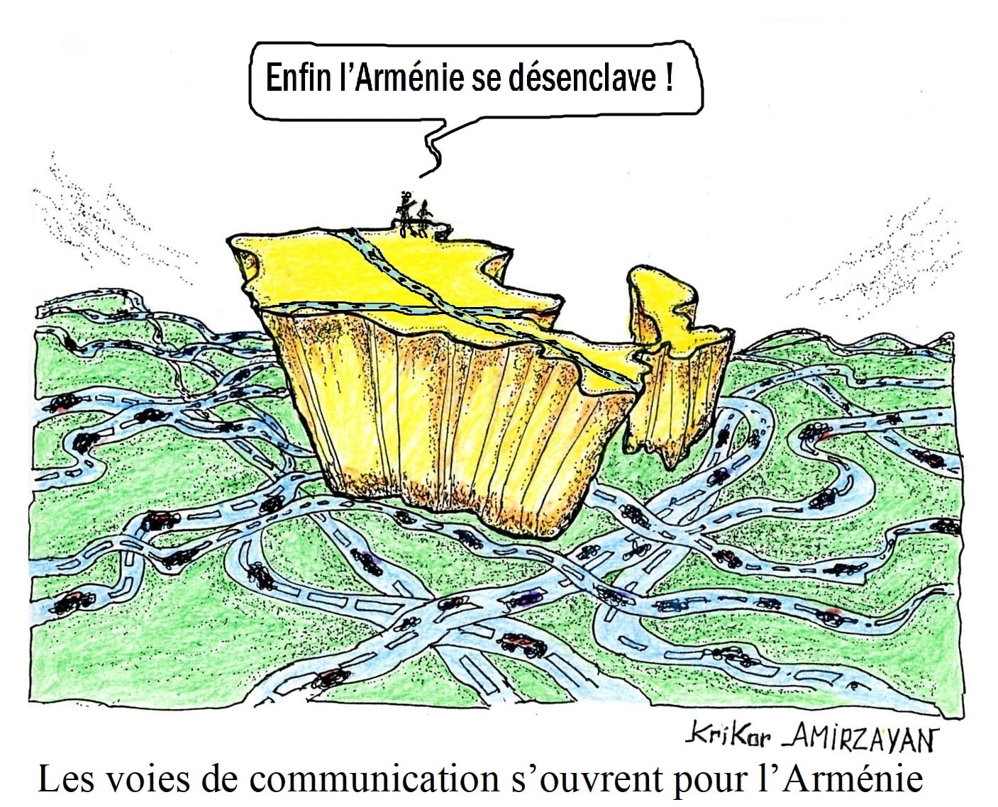 La Géorgie prévoit d&rsquo;achever cette année la construction des routes reliant l&rsquo;Arménie et l&rsquo;Azerbaïdjan à la Turquie