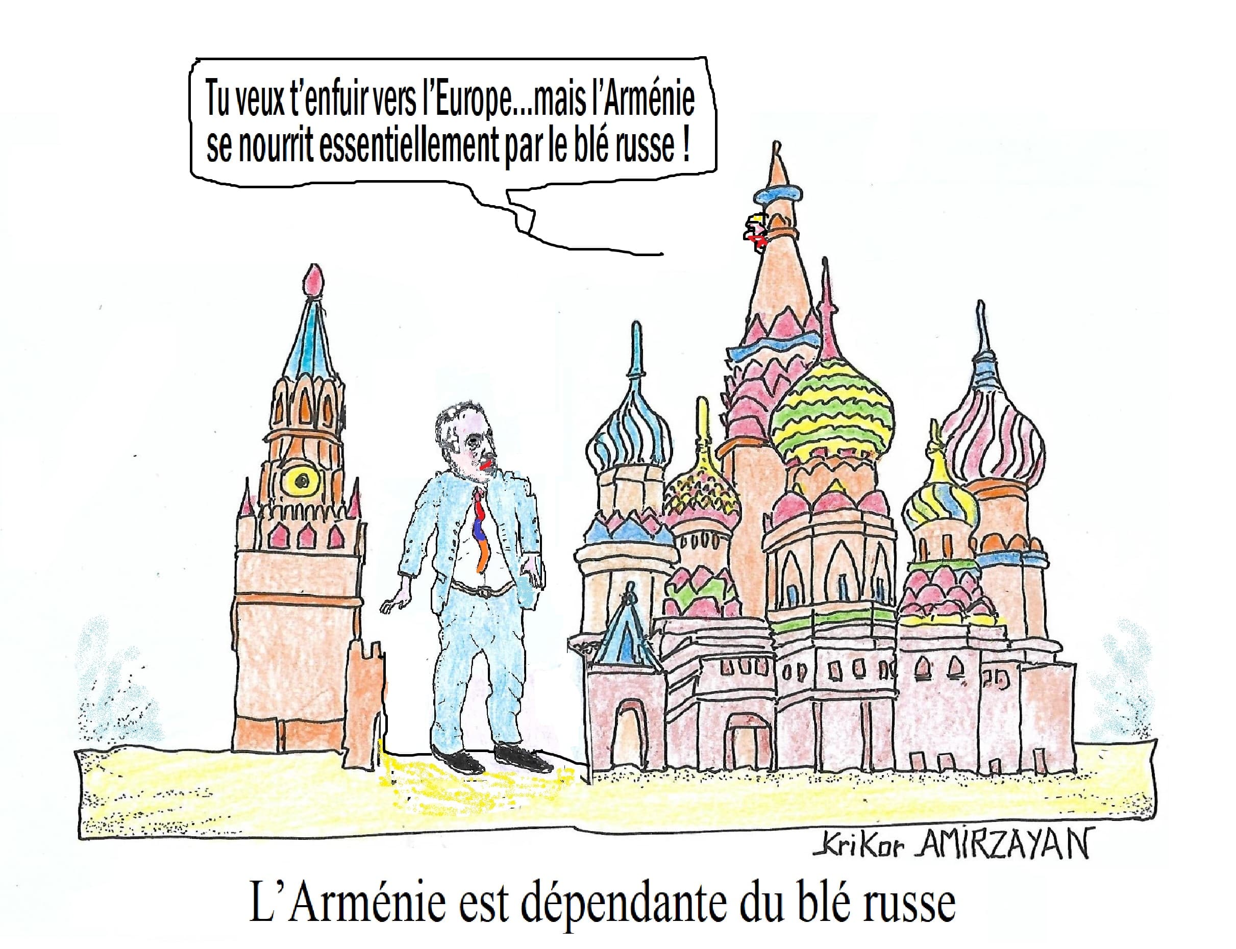 L&rsquo;Arménie est presque entièrement dépendante du blé russe selon les données pour 2025