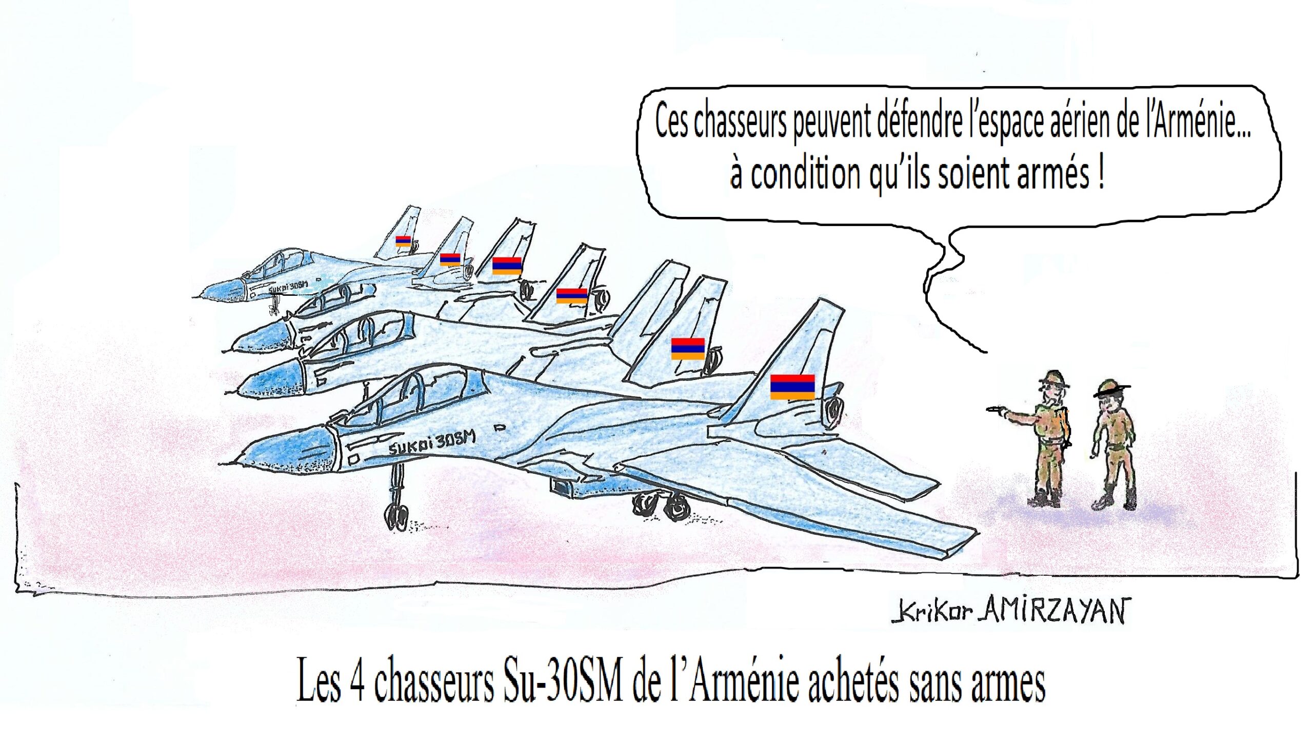 Les chasseurs Su-30SM de l’Arménie peuvent s’avérer très utiles à la protection de l’espace aérien de la République selon Suren Papikyan