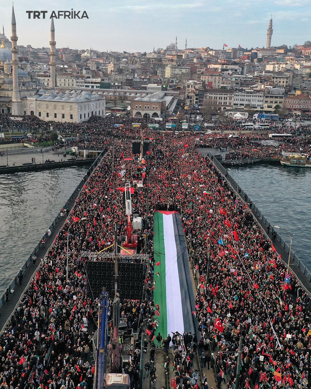 Des milliers de personnes manifestent en faveur de Gaza à Istanbul