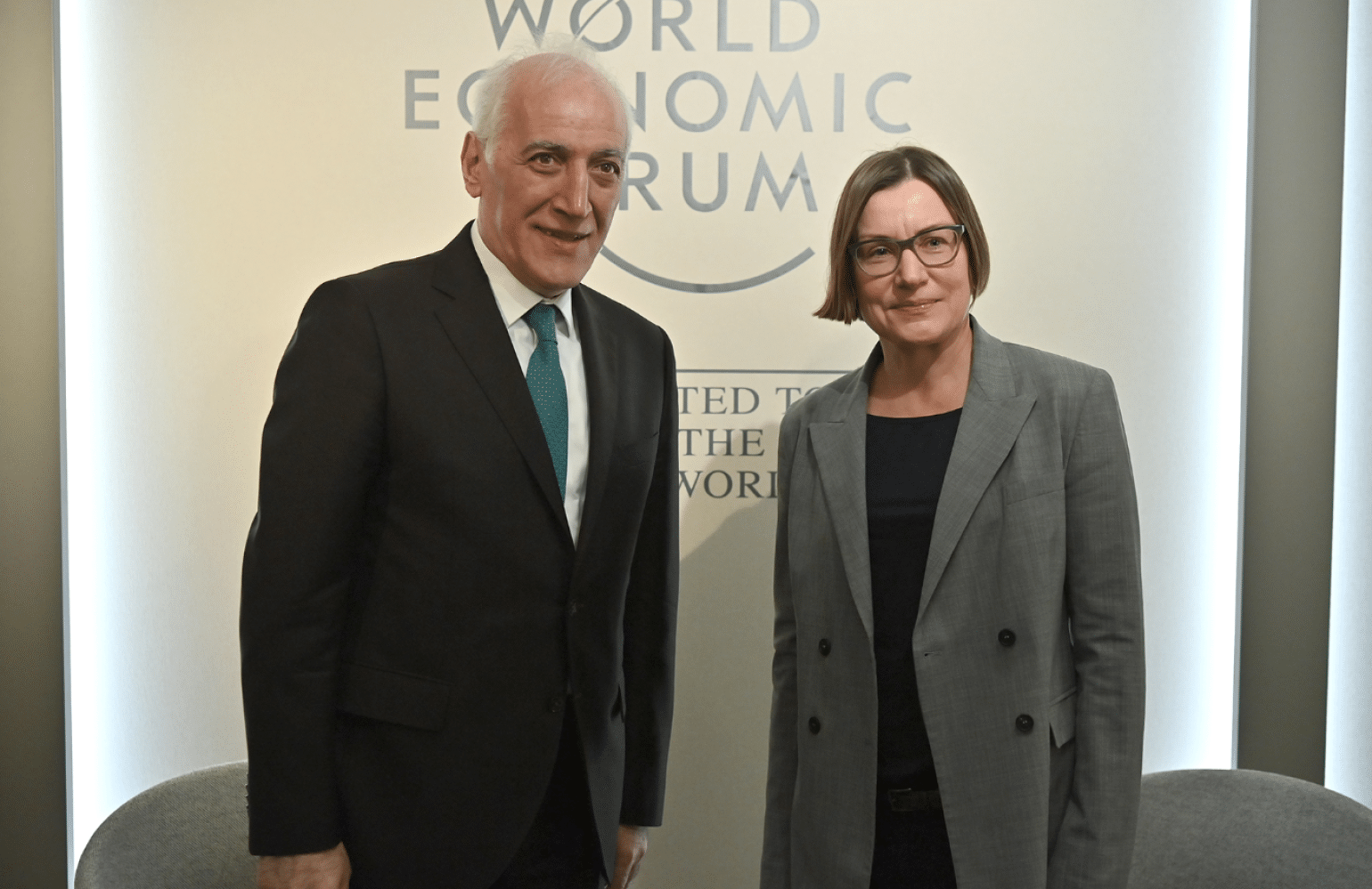 A Davos, le président arménien et la présidente du CICR discutent des prisonniers de guerre et des personnes disparues