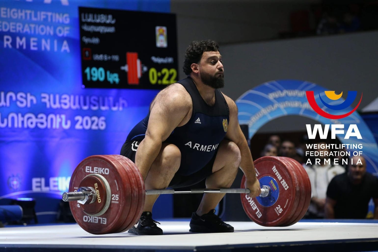 Les champions des Championnats d&rsquo;Arménie 2026 d&rsquo;haltérophilie masculine sont connus