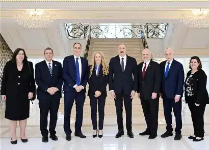 Aliyev s&rsquo;entretient avec une délégation d&rsquo;organisations juives américaines au sujet de la paix avec l&rsquo;Arménie