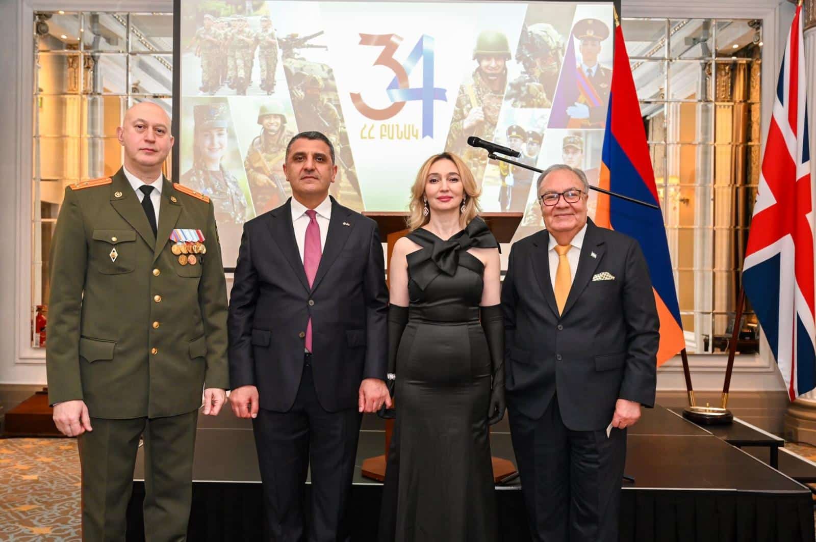 L&rsquo;ambassade d&rsquo;Arménie au Royaume-Uni a organisé une réception inédite à l&rsquo;occasion de l&rsquo;anniversaire de la création de l&rsquo;armée arménienne