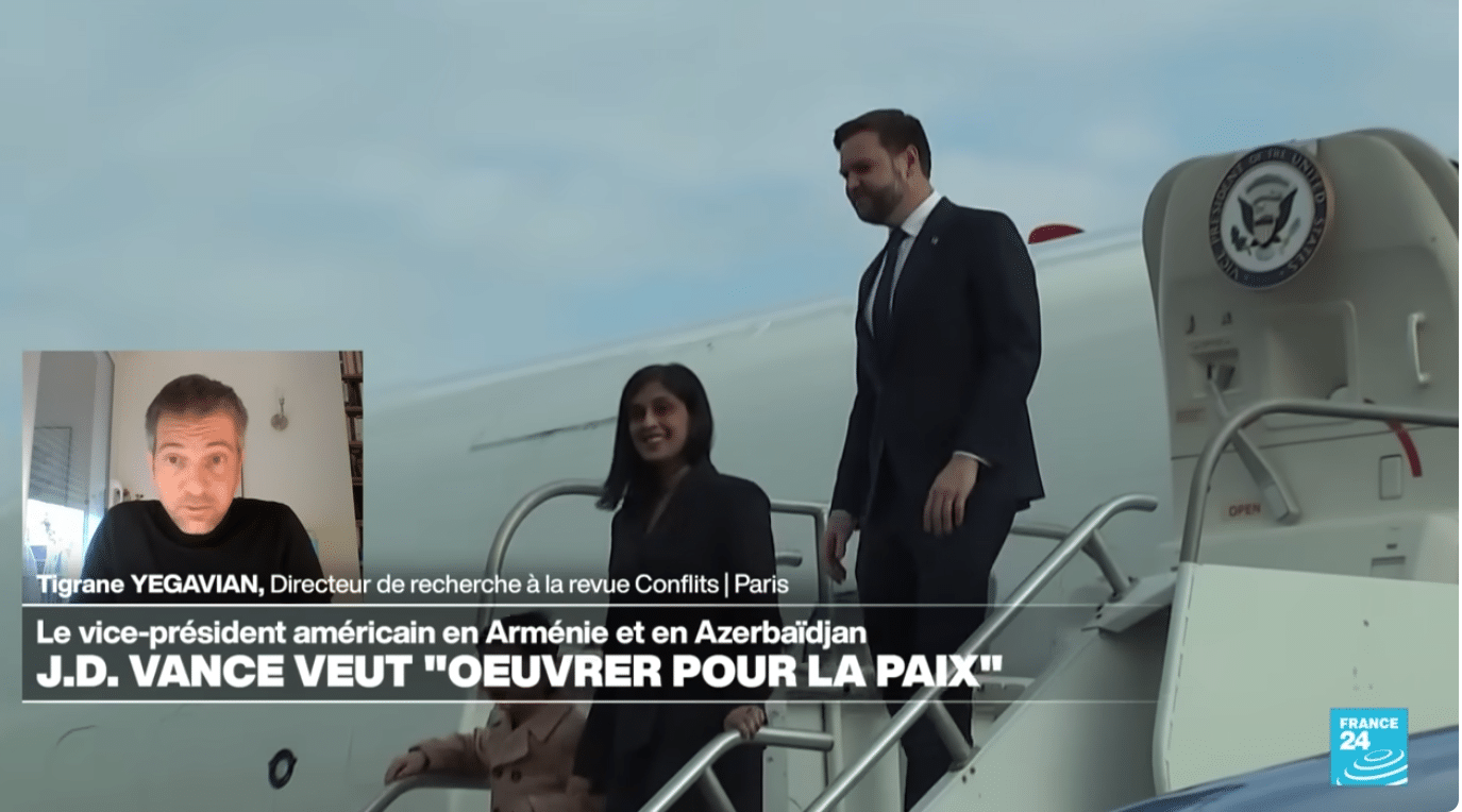 France 24 :  le point de vue de Tigrane Yégavian sur la visite de Vance en Arménie