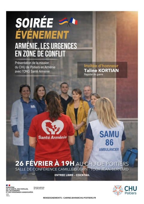 Tifenn Boisseau | #StopWar : Soirée événement – CHU de Poitiers – 26 février 19h