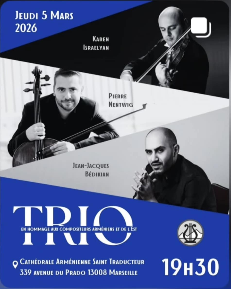 Récital de compositeurs arméniens et russes à Marseille le 5 mars