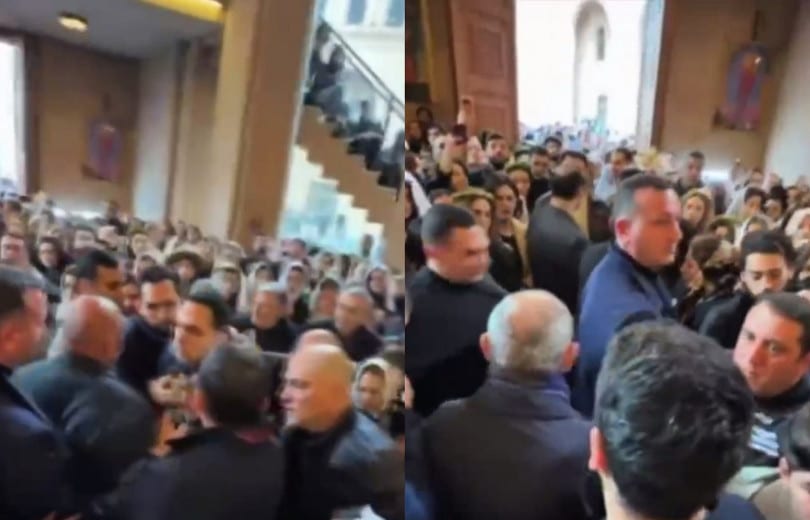 Deux personnes arrêtées suite à l’agression contre Nikol Pachinian lors de la messe à l’église Sainte-Anne de la capitale arménienne