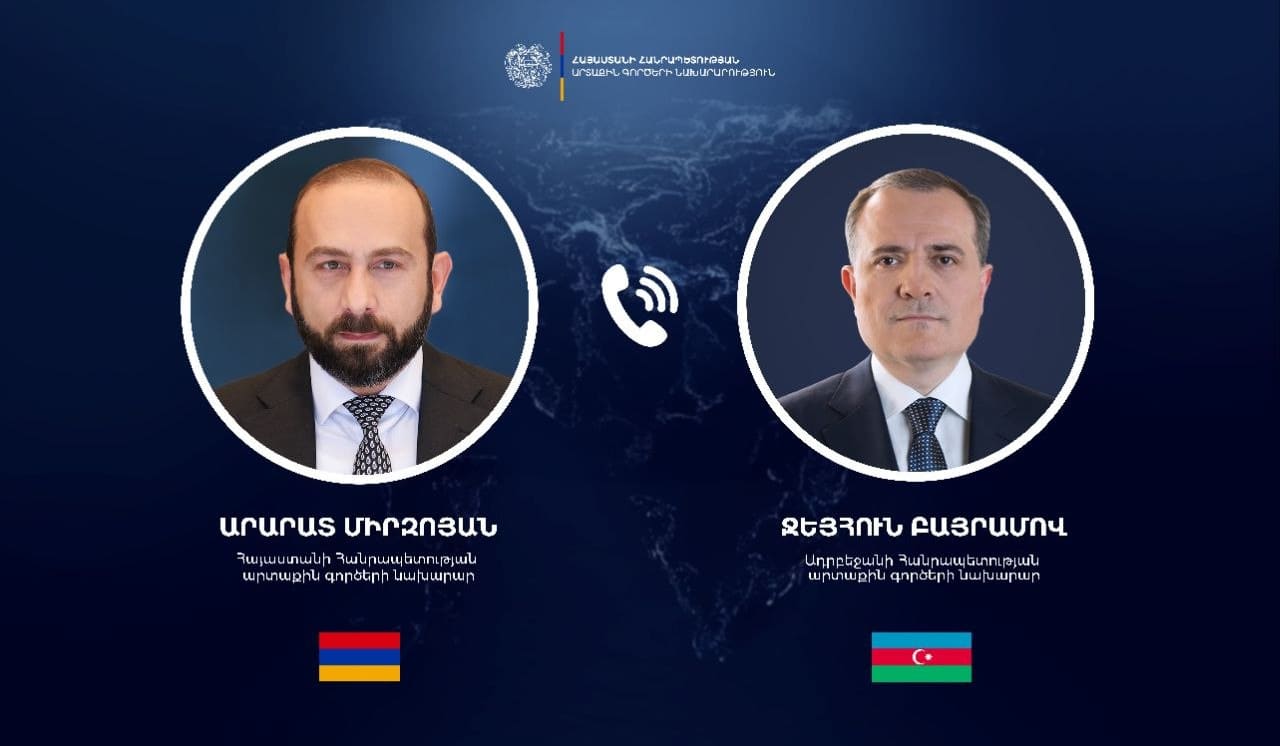 Le chef de la diplomatie arménienne Ararat Mirzoyan et son homologue azerbaïdjanais Jeyhun Bayramov se sont entretenus par téléphone