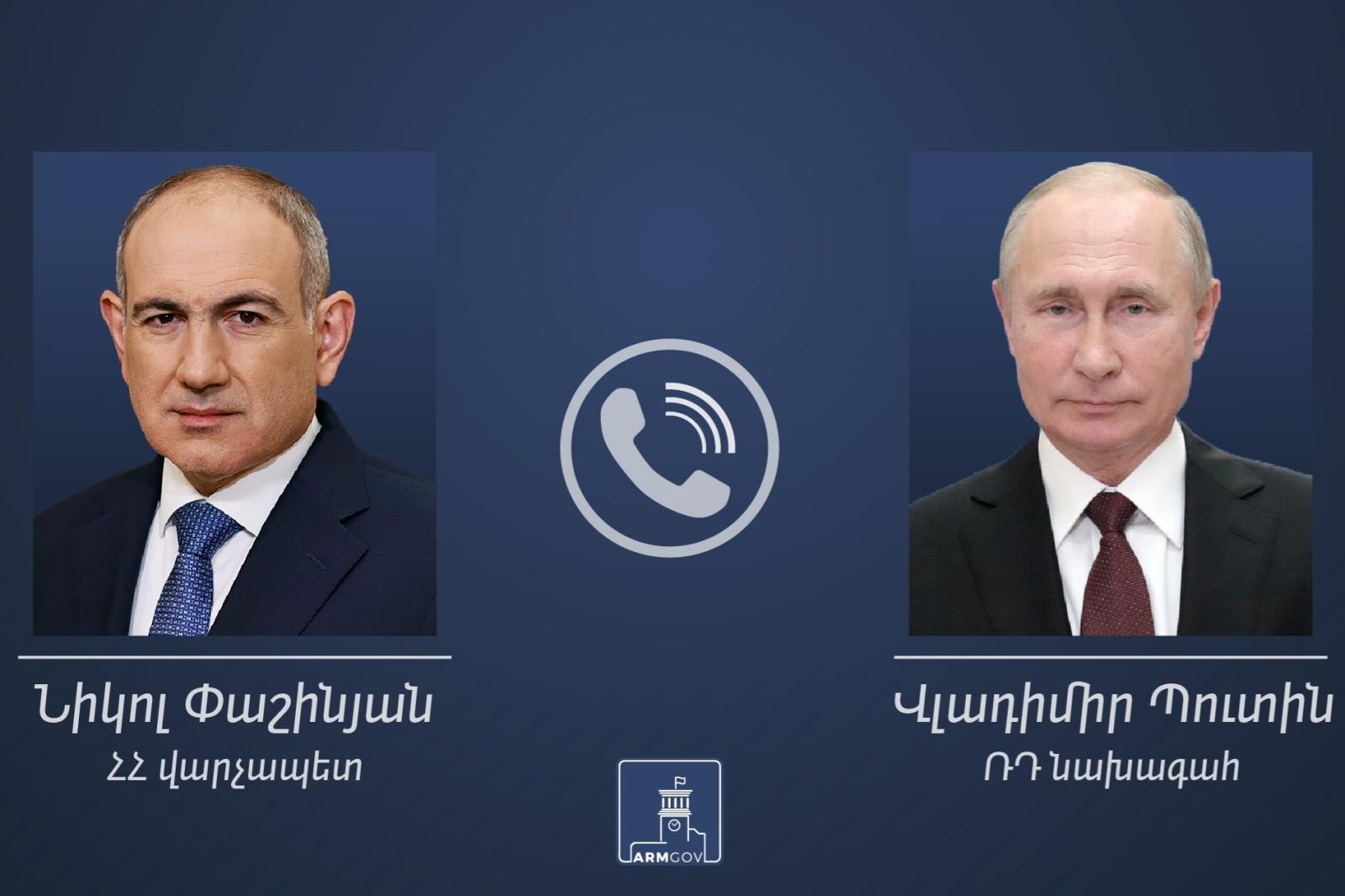 Nikol Pachinian et Vladimir Poutine se sont entretenus par téléphone aujourd’hui