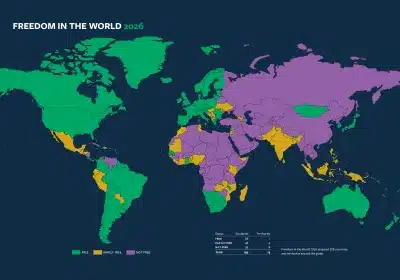 Freedom House a publié le rapport « La liberté dans le monde 2026 ». L’Arménie figure sur la liste des pays partiellement libres