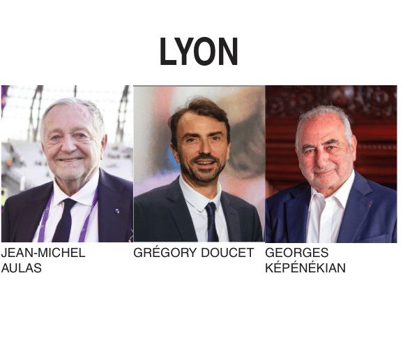 Municipales Lyon : les réponses à NAM de Jean-Michel Aulas, Grégory Doucet, Georges Képénékian