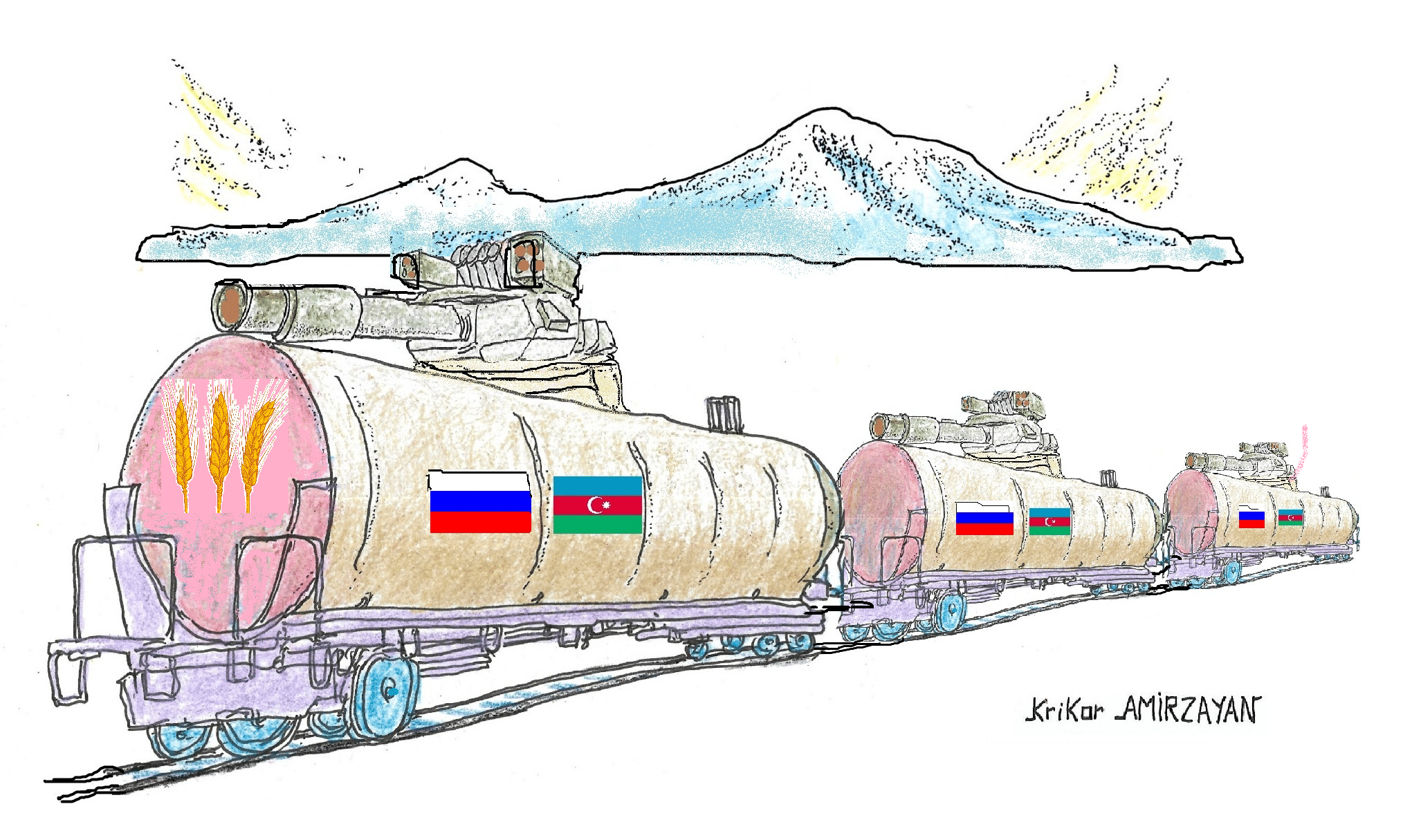 Un nouveau chargement de blé russe sera expédié en Arménie via l&rsquo;Azerbaïdjan