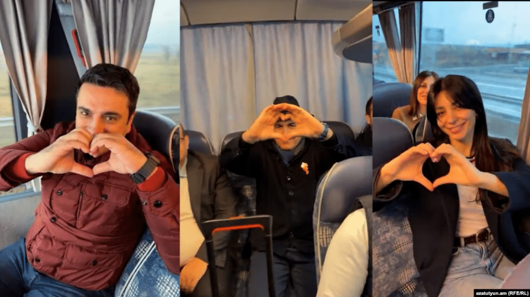 Le « bus joyeux » conduit par Pachinian est arrivé au Syunik