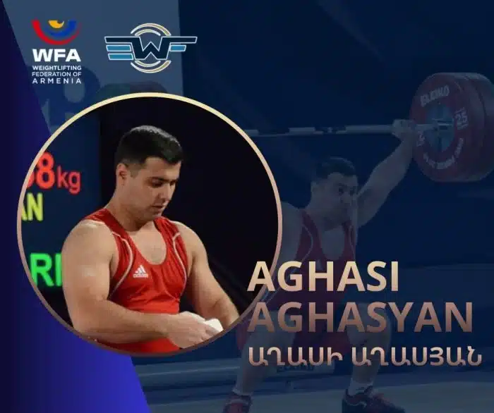 Aghasi Aghasyan (Arménie), disparu en 2019 dans un accident, reçoit à titre posthume les médailles des Championnats d&rsquo;Europe d’haltérophilie de 2014 à Tel Aviv