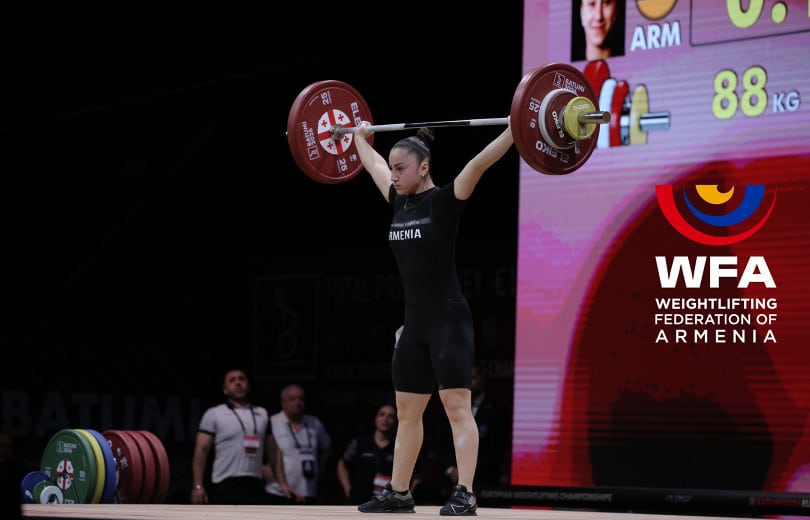 Alexandra Grigoryan (Arménie) : vice-championne d’Europe d’haltérophilie à Batoumi